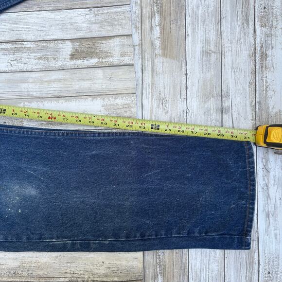 VTG 80s Levi’s 505 Jean 42x32 (Act 39x32) Med Wash Blue Denim Distressed Casual - Picture 8 of 16